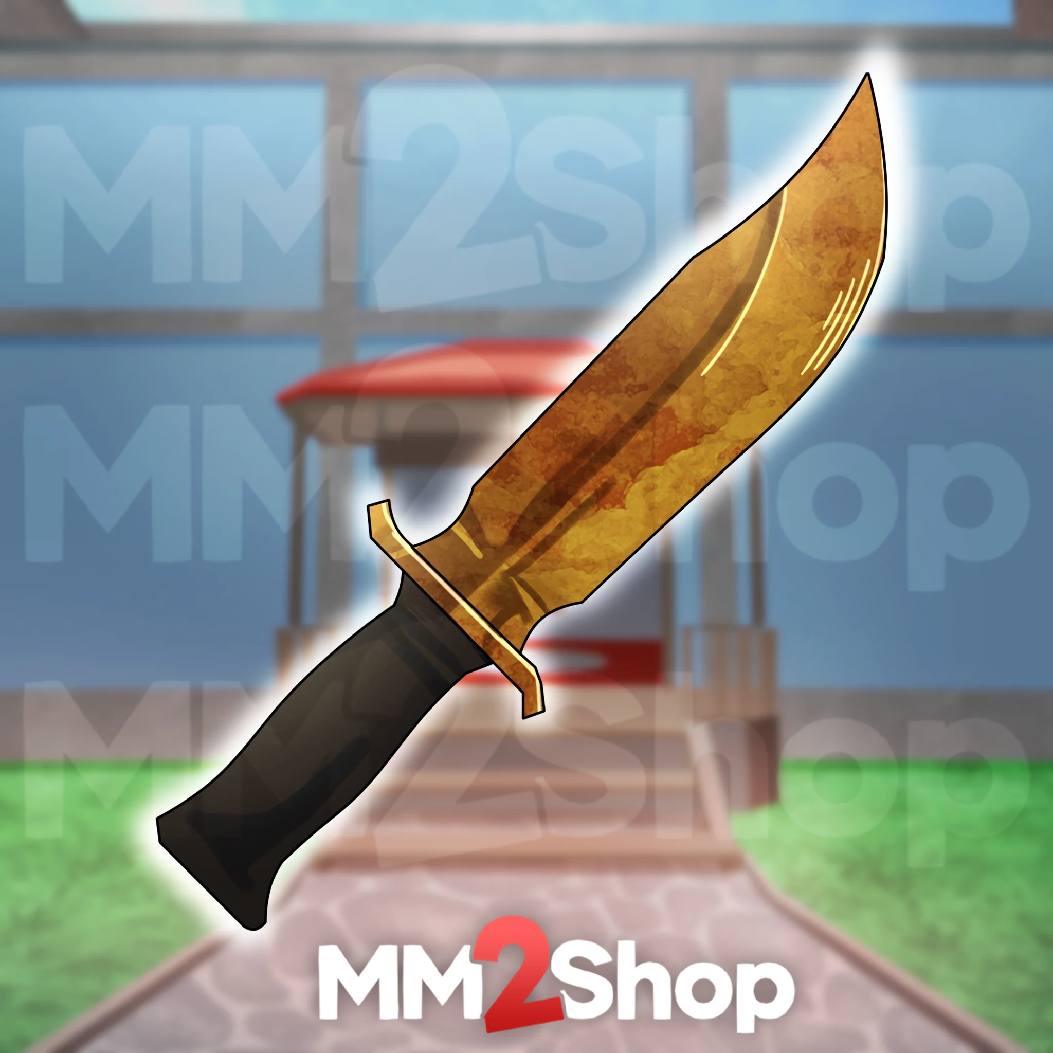 Orange Marble Knife
